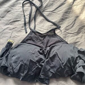 La Vie En Rose Black Bikini Top